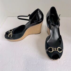 Ann Taylor Ella Platform Wedge Size 8.5